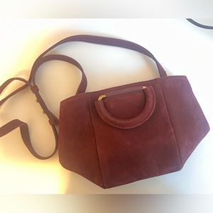Madewell Suede Burgundy Crossbody bag